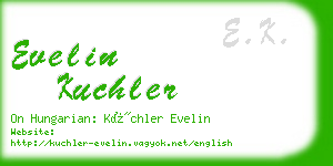 evelin kuchler business card